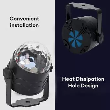 USB перезаряжаемый цветной сценический светильник для вечеринок с дистанционным управлением светодиодный магический шар коммерческий световой эффект атмосферный свет