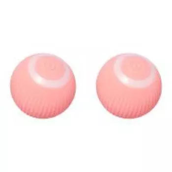 USB перезаряжаемый интерактивный мяч для домашних животных игрушка автоматический движущийся катящийся мяч (розовый)