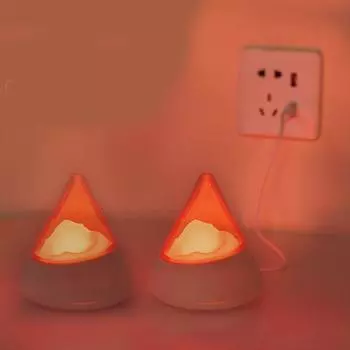 USB перезаряжаемый ночник с водной рябью RGB затемнение спальня атмосфера свет сенсорный цветной прикроватный столик lLight вещание