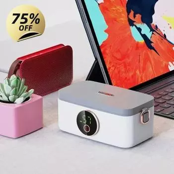 USB перезаряжаемый портативный электрический подогреваемый ланч-бокс 1000 мл дропшиппинг изолированный подогреватель еды контейнер для еды на открытом воздухе / для путешествий белый