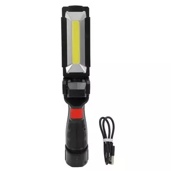 USB перезаряжаемый рабочий фонарь с вращением на 360 градусов, 5 режимов, COB Magnetic Worklight для механиков, авторемонтников