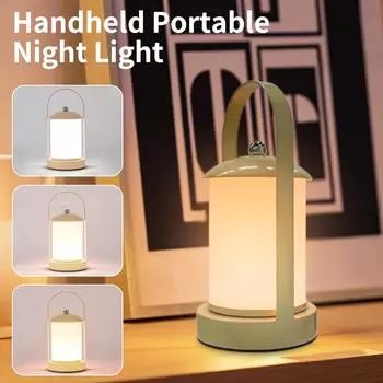 USB-перезаряжаемый сенсорный выключатель светодиодный настольный светильник портативный диммируемый кемпинговый ночник подвесной металлический настольный светильник для украшения улицы