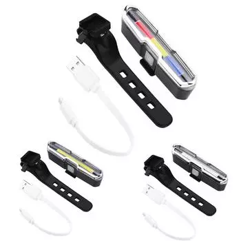 USB перезаряжаемый светодиодный задний фонарь для велосипедного горного велосипеда Red Blue White