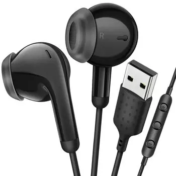 USB ПК с гарнитурой может обеспечить регулируемую веб-работу из игр, совместим с чехлом для хранения, черные наушники, проводные, наушники, микрофон, USB, звонки, чёрный