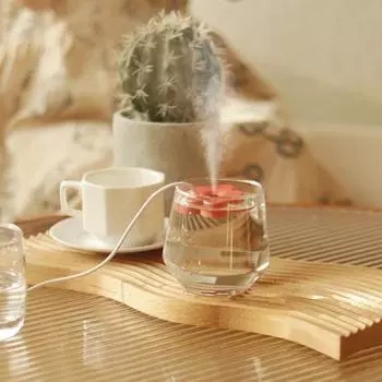 USB Plug-Play небольшой увлажнитель воздуха малошумный компактный размер портативный мини-диффузор эфирного масла ультразвуковой увлажнитель для ароматерапии синий