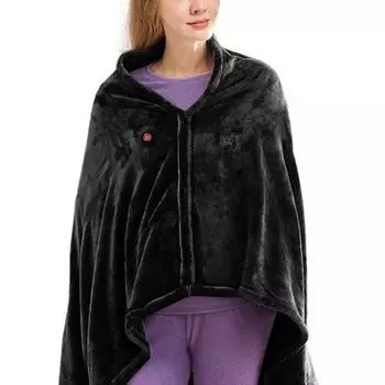 USB-подогреваемая шаль, носимое пончо с подогревом, 3 уровня нагрева для кемпинга и пешего туризма