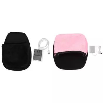 USB-подогреваемый коврик для компьютерной мыши, грелка для рук, вместительный коврик для мыши с подогревом, настольные аксессуары для мужчин и Black