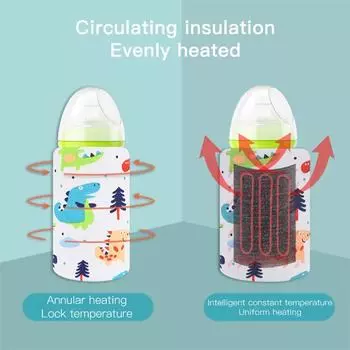 USB-подогреватель для бутылочек с молоком и водой, дорожная коляска, изолированный обогреватель для бутылочек для кормления новорожденных, портативные грелки для кормления из бутылочки олений