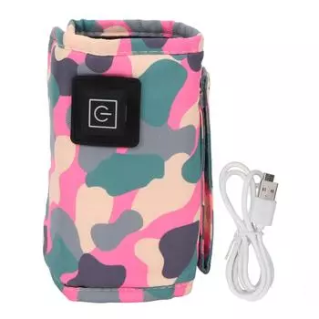 USB-подогреватель для детских бутылочек с тремя уровнями регулировки температуры, дизайн с липучкой, портативная бутылочка