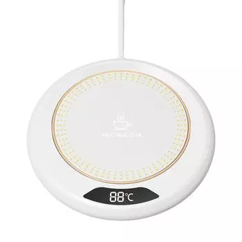 USB-подогреватель кружек для кофе, электрический подогреватель напитков, подогреватель кофе (белый)