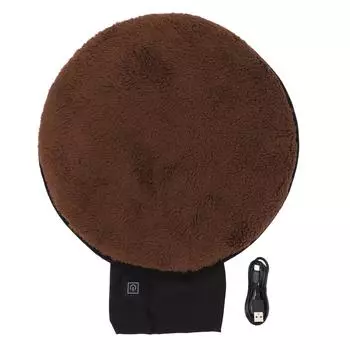 USB-подушка для сиденья с подогревом, портативная грелка для стадиона, спорта на открытом воздухе, офиса, круглая