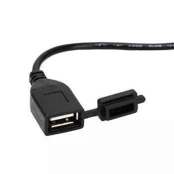 USB-порт DC 5V 2A адаптер зарядное устройство для руля мотоцикла розетка блока питания USB-конвертер для телефона GPS мотоцикл USB-разъем чёрный