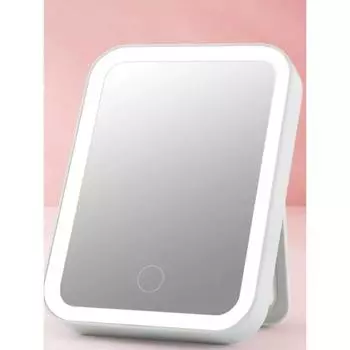 USB портативное компактное светодиодное зеркало для макияжа с сенсорным экраном и функцией затемнения