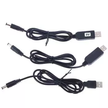 Usb Power Boost Line DC 5V To DC 9V / 12V Повышающий модуль Usb-конвертер Адаптер Кабель 2.1X5.5Mm Разъем Male 12V