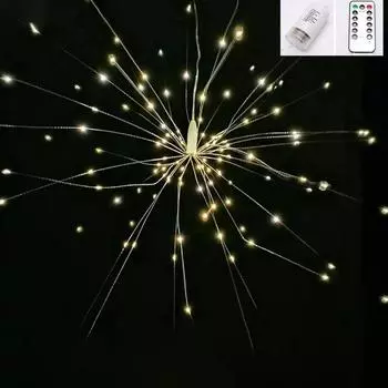 Usb Powered Firework Starburst Lights Led Fairy String Light With 8 Modes For Yard Garden Wedding Christmas Holiday Party