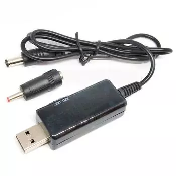 USB повышающий преобразователь постоянного тока от 5 В до 9 В 12 В USB повышающий преобразователь кабель + разъем 3,5x1,35 мм для источника питания/зарядного устройства/преобразователя питания 5V to 9V 12V Step-up
