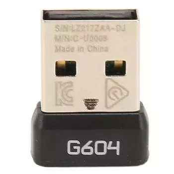 USB-приемник 2,4 ГГц, беспроводной стабильный сигнал, портативный, прочный, ABS-адаптер для мыши Logitech G604