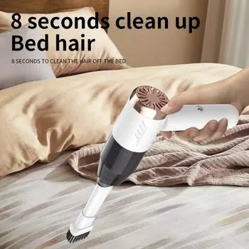 USB-пылесос для автомобиля, беспроводной мини-пылесос, фен, универсальное устройство, подходящее для автомобиля, дома, для уборки шерсти домашних животных белый