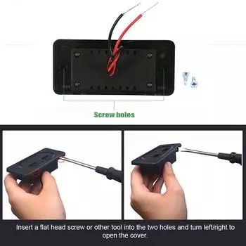 USB-разъем на 12 В с заглушкой, двухпортовые адаптеры для быстрой USB-зарядки (ПД и Тип-C), для автомобилей, автобусов, лодок-домиков чёрный