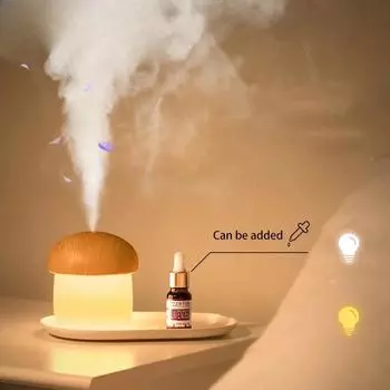USB Rechargeable Air Purifier Gift Air Humidifier LED Ambient Light Spray Humidifier