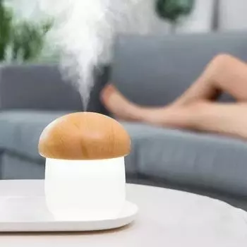 USB Rechargeable Air Purifier Mist Maker Gift Air Humidifier LED Ambient Light Spray Humidifier белый