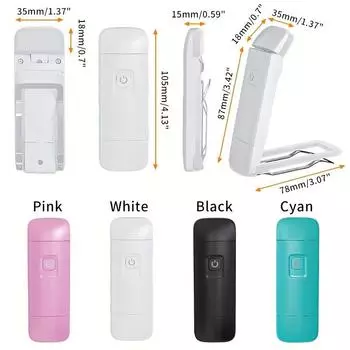 USB Rechargeable Book Reading Light, Warm White Brightness, Adjustable for Eye-Protection, LED Clip On Book Lights, Portable 1Pc black чёрный