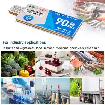 USB-регистратор температуры PDF-отчет Одноразовый регистратор данных температуры Холодовая цепь на 90 дней синий