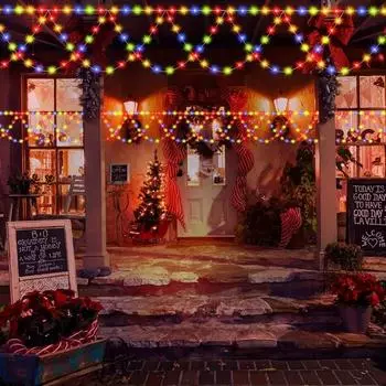 USB рождественские гирлянды 4 м/13 футов праздничное светодиодное освещение с 138 светодиодами 8 режимов для рождественского декора дома, сада, спальни, внутреннего декора