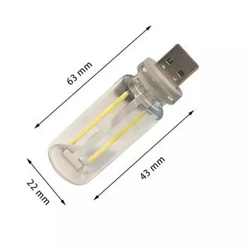 USB сенсорное управление светодиодный ночник атмосферный свет лампа Эдисона лампа накаливания светодиодная лампа накаливания украшение для спальни синий