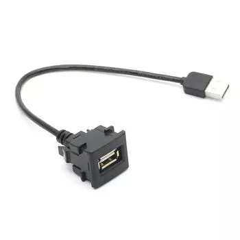 USB-штекер к USB-гнезду AUX крепление на приборную панель автомобиля удлинительный кабель для автомобиля грузовика лодки мотоцикла панели