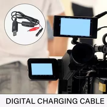 USB-штекер с зажимами типа «крокодил» для тестового кабеля Зажимы типа «крокодил» с USB для зарядки и тестирования Кабель питания