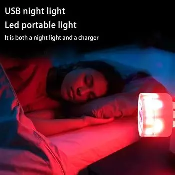 USB-штепсельная лампа, мини-ночник, компьютер, мобильная зарядка, маленькие книжные лампы, светодиодная лампа для защиты глаз, лампа для чтения, настольное освещение зелёный