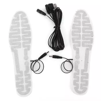 USB-стельки с подогревом, грелка для ног, электрическая грелка для ног, зимняя спортивная стелька для мужчин и женщин A