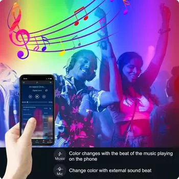 USB светодиодная лента RGB 5050 Bluetooth управление Luces светодиодное освещение музыка синхронизация гибкая лента для декора комнаты подсветка телевизора 1m