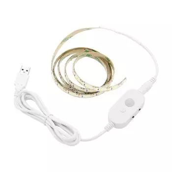 USB светодиодная лента с датчиком движения PIR, водонепроницаемая лента под шкафом, ночник для кухни, шкафа, лестницы 0.5meter теплый белый
