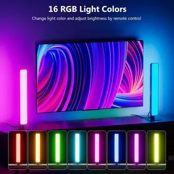 USB светодиодные полосы RGB 16 цветов, меняющие цвет подсветки телевизора, синхронизация музыки, фоновая лампа, ритм-полоски для ПК, игровой комнаты, книжной полки, декор