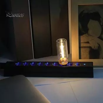 USB светодиодный автомобильный светильник для салона автомобиля Plug-Play, простой в использовании, мягкий, без мерцания, ретро-лампа для автомобиля, освещение салона автомобиля синий