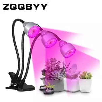 USB светодиодный светильник для выращивания растений 2835 с кронштейном, полный спектр 5 В для комнатных растений, цветов, рассады, палатка для овощей, водонепроницаемая фитолампа