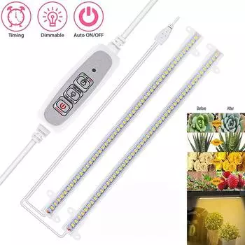 USB-таймер Фитолампа Светодиодная лампа для выращивания растений в помещении Светодиодная лампа с регулируемой яркостью Фитолампы Полный спектр Гидропонные лампы для выращивания