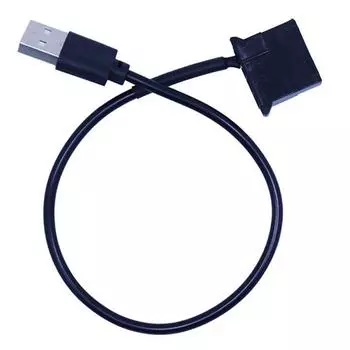 Usb To Molex 4 Pin ПК Компьютерный вентилятор охлаждения 1 фут соединительный кабель адаптер шнур