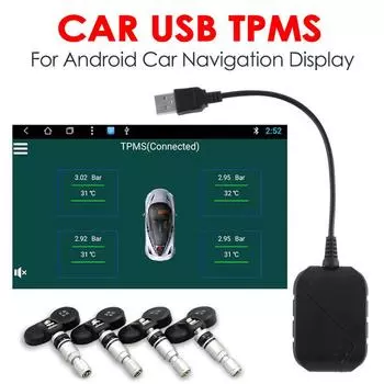 USB TPMS для Android автомагнитолы DVD-плеера USB 3.0 Автоматическая система контроля давления в шинах