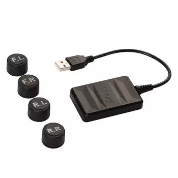 USB TPMS Монитор давления в шинах для Android-навигации Сигнализация контроля давления в шинах with four external sensors