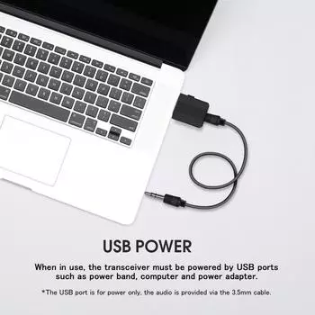 USB Transmitter Receiver BT 5.0 Upgraded 2 In 1 Wireless Adapter AUX 3.5mm Audio Cable For PC TV Headphone Bluetooth Adapter чёрный