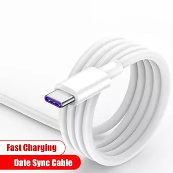 USB Type-C 5A сверхбыстрый зарядный кабель для Xiaomi 10 Redmi 10X 8A Note 9 9s 8 Pro для Huawei P40 Honor X10 9S Play Samsung S8 S9plus NOTE10 1m белый