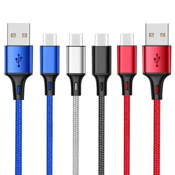 USB Type C Cable 25cm 50cm 1m 2m 3m Fast Charging USB-C Data Cord For Samsung Galaxy S21 S20 Xiaomi Mi Type-c Origin Long Wire 25cm
