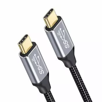 USB Type C Cable 3M USB3.1 Gen2 Standard PD Compatible [10Gbps Data Transfer 100W/5A Quick Charging 4K/60Hz Video Output] Type C Cable Heavy Duty Nylo