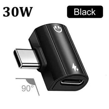 USB Type C на 3,5 мм адаптер для наушников и зарядного устройства 30 Вт, разветвитель для быстрой зарядки с аудиоразъемом Aux для Samsung Galaxy S24 23 Ultra Black 30W