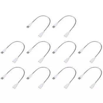 USB-удлинитель «папа-мама» Кабель-адаптер для светодиодной лампы Металлическая гибкая трубка