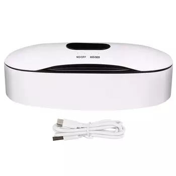 USB УФ-чехол для ювелирных изделий 60S 90S ультрафиолетовый светодиодный бокс для инструмента для дизайна ногтей для косметической красоты чёрный