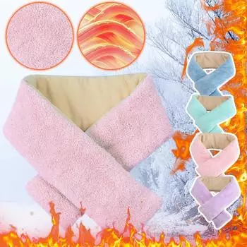 USB умная зарядка для шеи и плеч, зимняя защита от холода и теплый обогрев, мужской и женский шарф синий